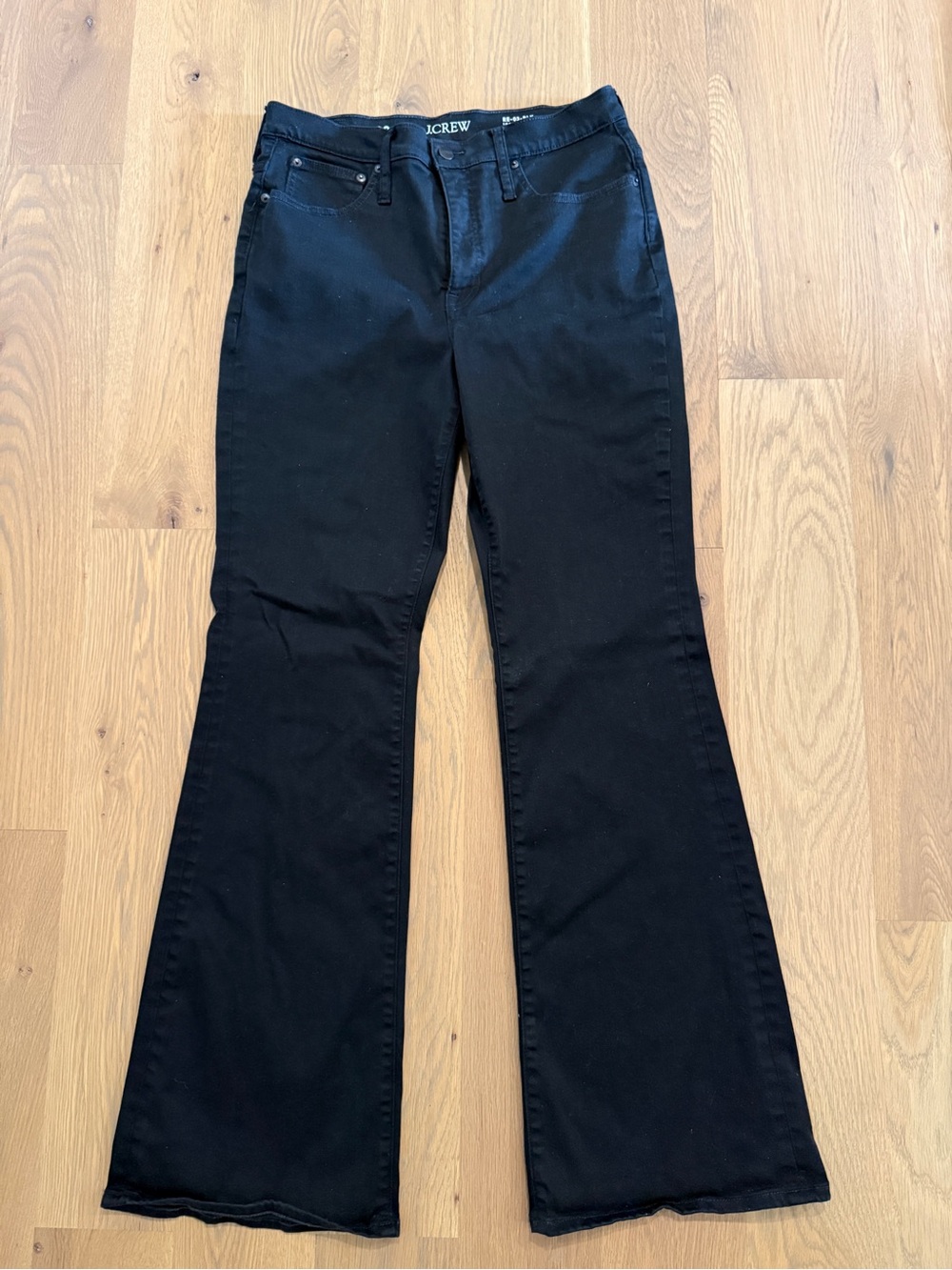 J.Crew ’03 Bootcut Jeans Black High Rise Stretch Size 30